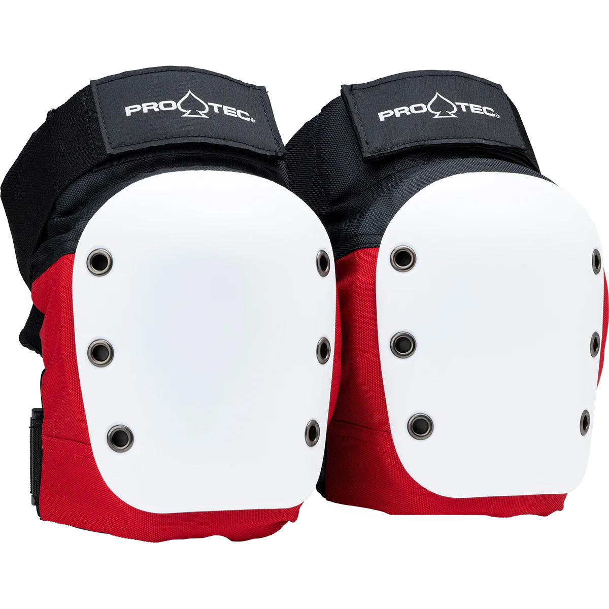 Pro-Tec Street Knee Pads (Open Back) - Red