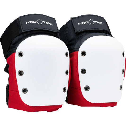 Pro-Tec Street Knee Pads (Open Back) - Red