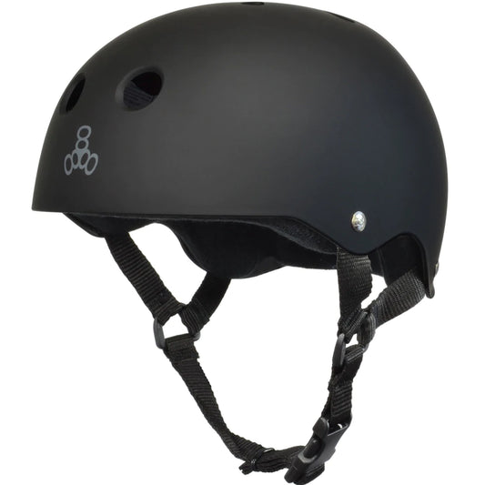 Triple 8 Sweatsaver Helmet - Black Rubber