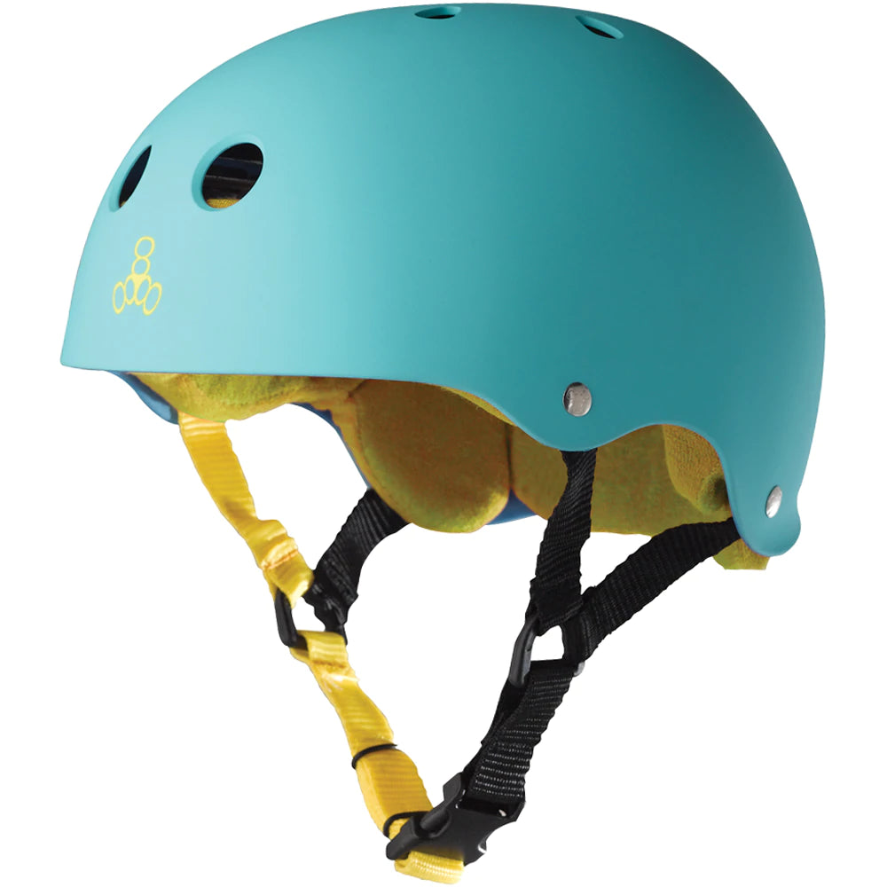Triple 8 Sweatsaver Helmet - Baja Teal Rubber
